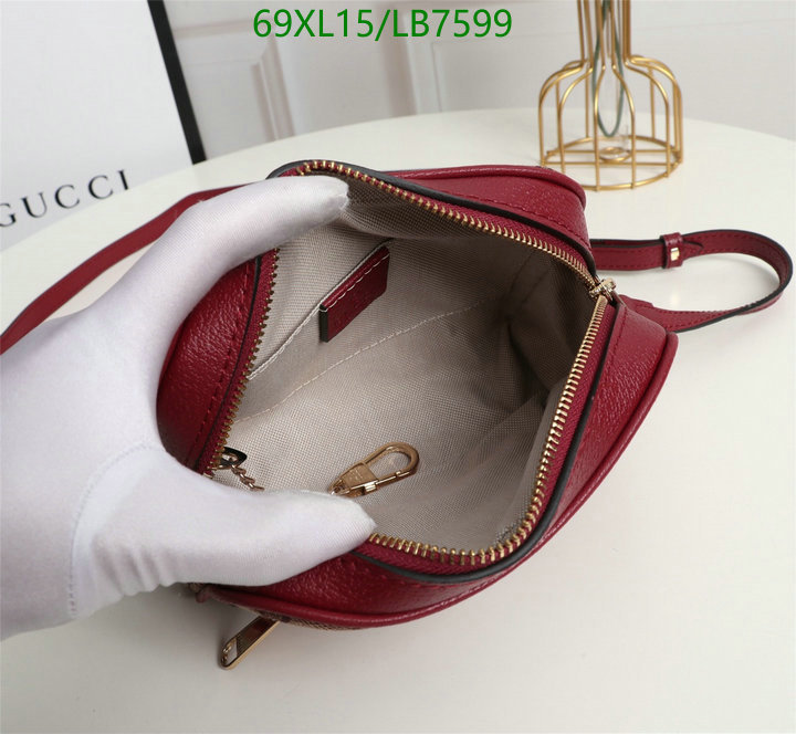 Gucci Bag-(4A)-Diagonal-,Code: LB7599,$: 69USD