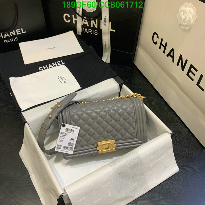 Chanel Bags -(Mirror)-Le Boy,Code: CCB061712,$: 189USD