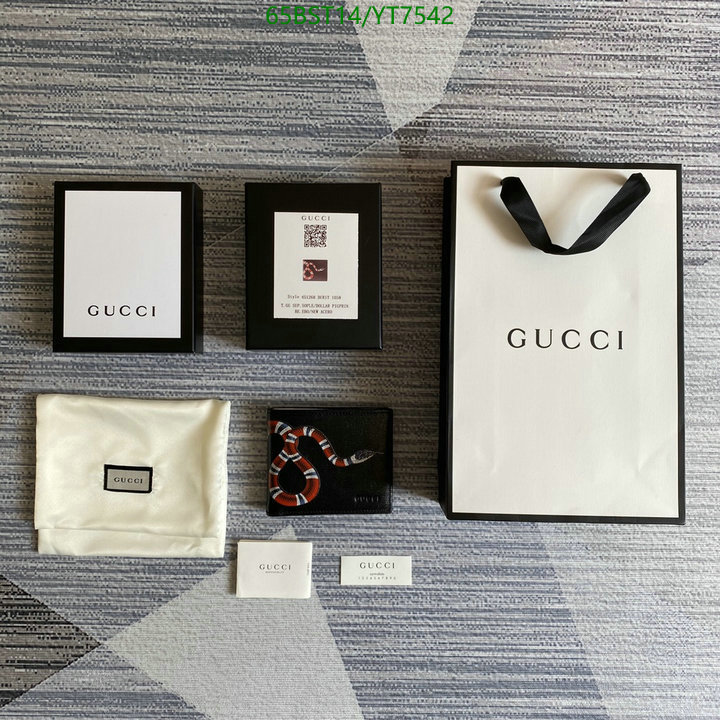 Gucci Bag-(Mirror)-Wallet-,Code: YT7542,$: 65USD