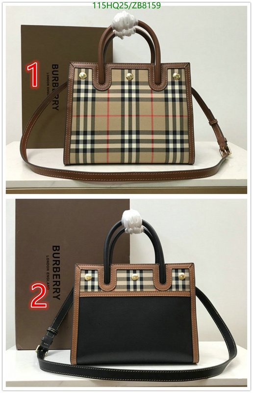 Burberry Bag-(4A)-Handbag-,Code: ZB8159,$: 115USD