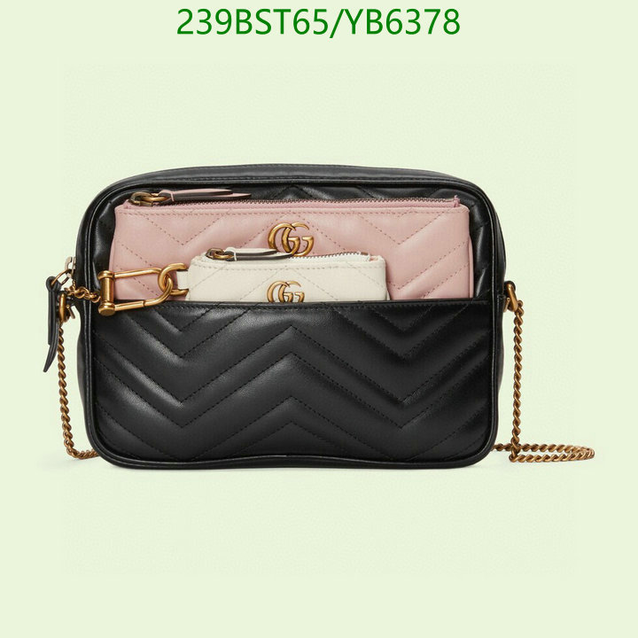 Gucci Bag-(Mirror)-Marmont,Code: YB6378,$: 239USD