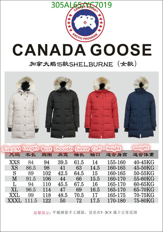 Down jacket Women-Canada Goose, Code: YC7019,$: 305USD