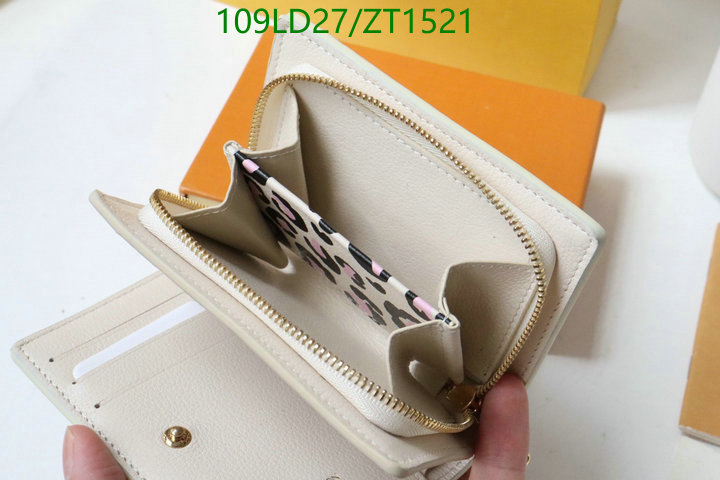 LV Bags-(Mirror)-Wallet-,Code: ZT1521,$: 109USD