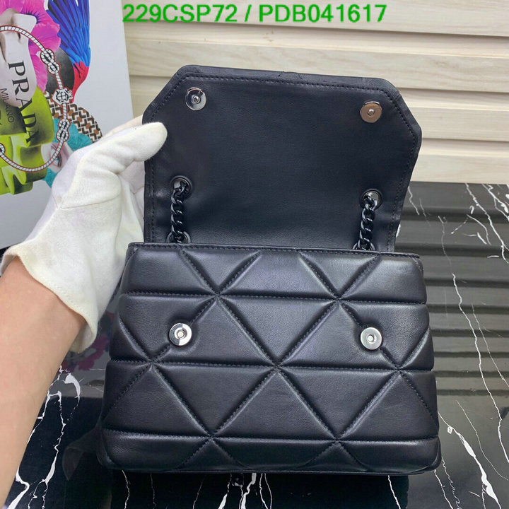 Prada Bag-(Mirror)-Diagonal-,Code: PDB041617,$: 229USD