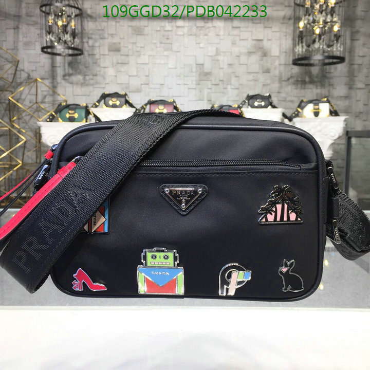 Prada Bag-(Mirror)-Diagonal-,Code: PDB042233,$:109USD