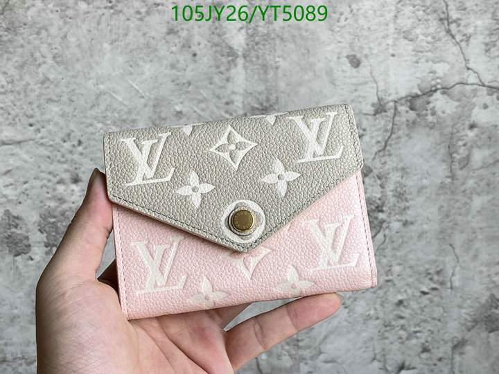 LV Bags-(Mirror)-Wallet-,Code: YT5089,$: 105USD