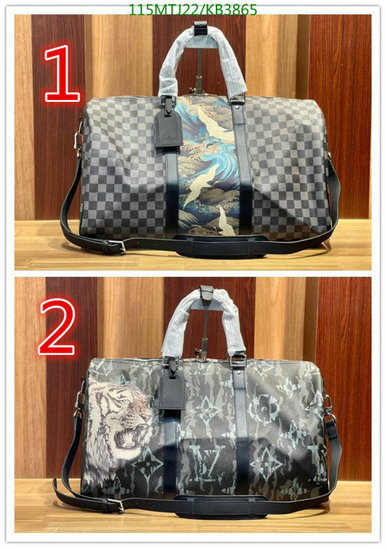 LV Bags-(4A)-Keepall BandouliRe 45-50-,Code: KB3865,$: 115USD