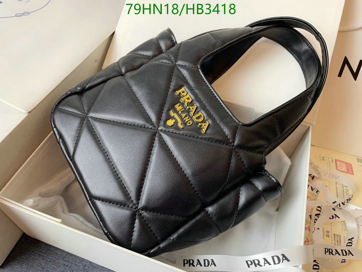 Prada Bag-(4A)-Handbag-,Code: HB3418,$: 79USD