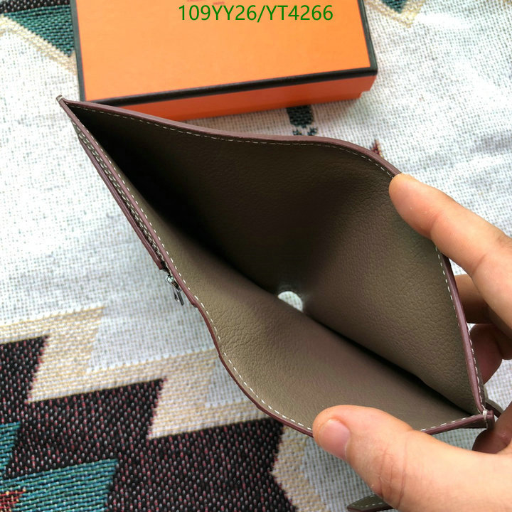 Hermes Bag-(Mirror)-Wallet-,Code: YT4266,$: 109USD