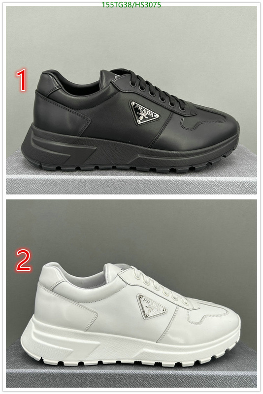 Men shoes-Prada, Code: HS3075,$: 155USD