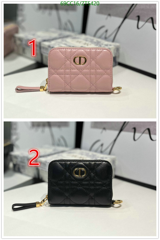 Dior Bags -(Mirror)-Wallet-,Code: ZT5420,$: 69USD