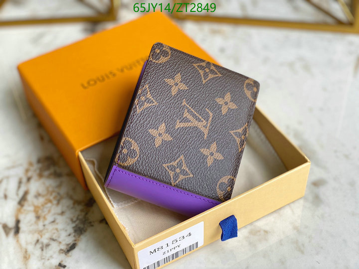 LV Bags-(Mirror)-Wallet-,Code: ZT2849,$: 65USD