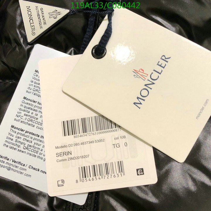 Down jacket Men-Moncler, Code:C080442,$: 119USD