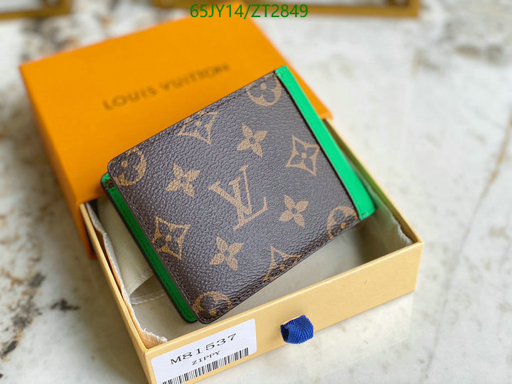 LV Bags-(Mirror)-Wallet-,Code: ZT2849,$: 65USD