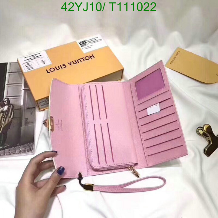 LV Bags-(4A)-Wallet-,Code : T111022,$: 42USD