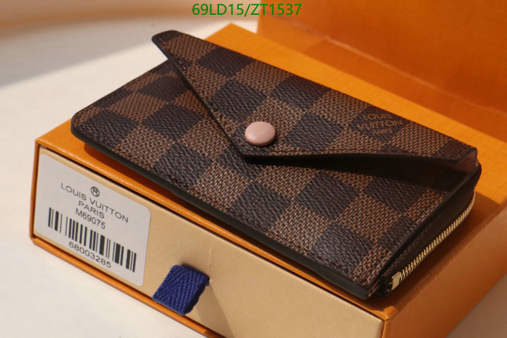 LV Bags-(Mirror)-Wallet-,Code: ZT1537,$: 69USD