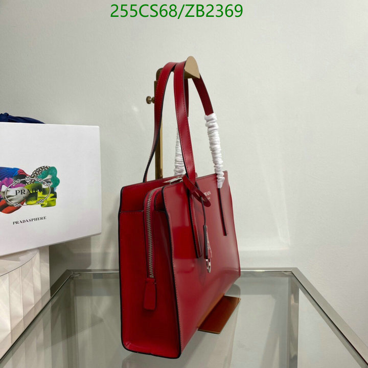 Prada Bag-(Mirror)-Handbag-,Code: ZB2369,$: 255USD