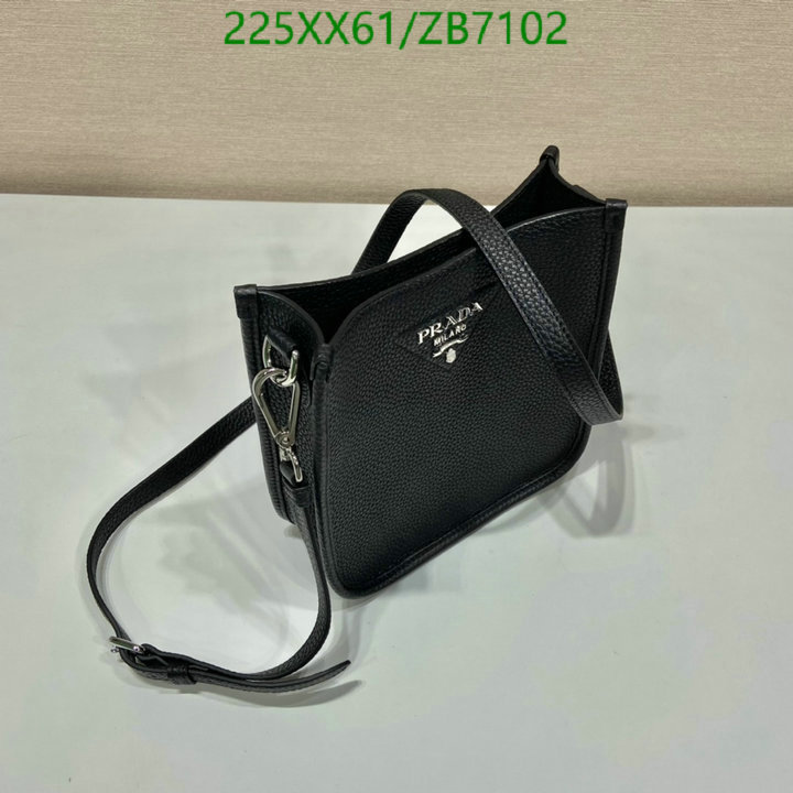 Prada Bag-(Mirror)-Diagonal-,Code: ZB7102,$: 225USD