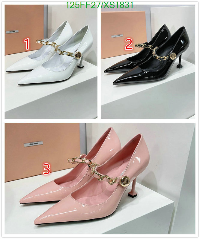 Women Shoes-Miu Miu, Code: XS1831,$: 125USD