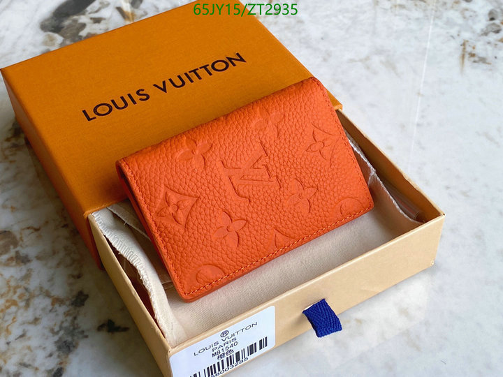 LV Bags-(Mirror)-Wallet-,Code: ZT2935,$: 65USD