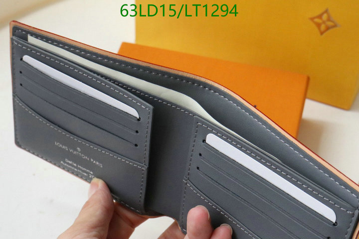 LV Bags-(Mirror)-Wallet-,Code: LT1294,$: 63USD