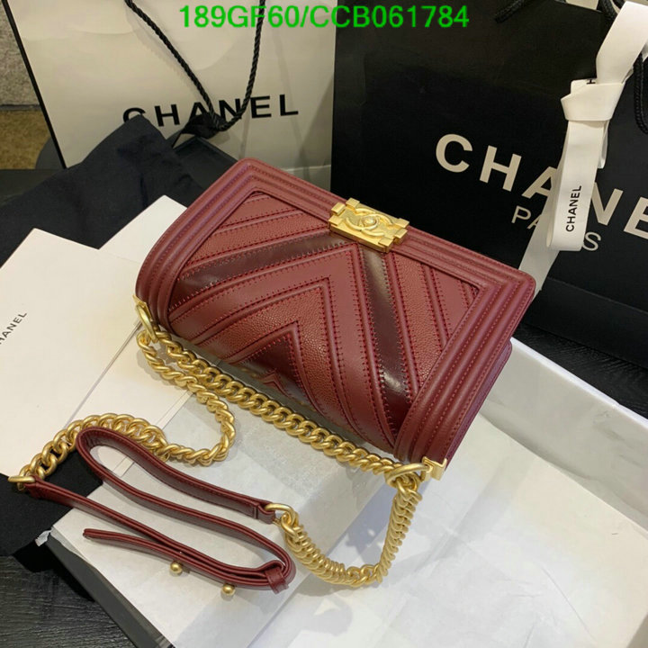 Chanel Bags -(Mirror)-Le Boy,Code: CCB061787,$: 189USD