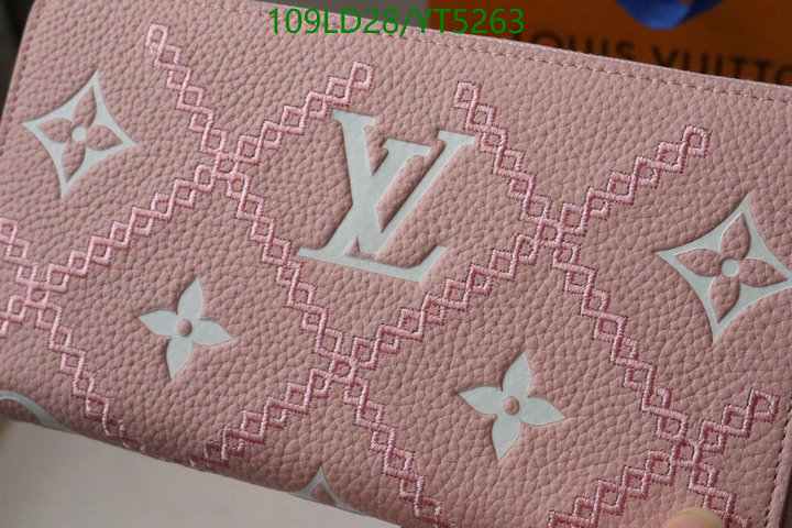 LV Bags-(Mirror)-Wallet-,Code: YT5263,$: 109USD