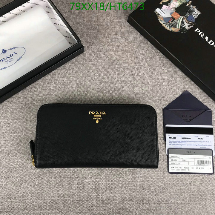 Prada Bag-(Mirror)-Wallet-,Code: HT6473,$: 79USD