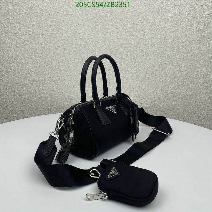 Prada Bag-(Mirror)-Diagonal-,Code: ZB2351,$: 205USD