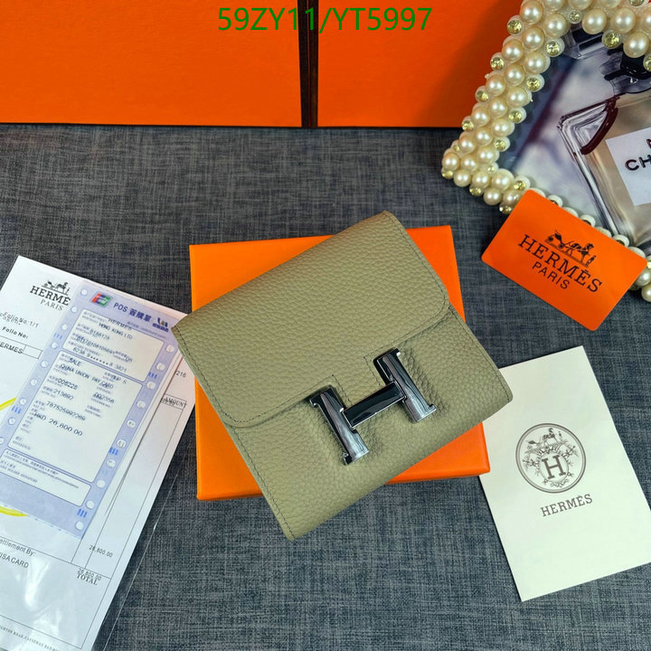 Hermes Bag-(4A)-Wallet-,Code: YT5997,$: 59USD