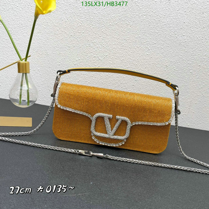 Valentino Bag-(4A)-LOC-V Logo ,Code: HB3477,$: 135USD