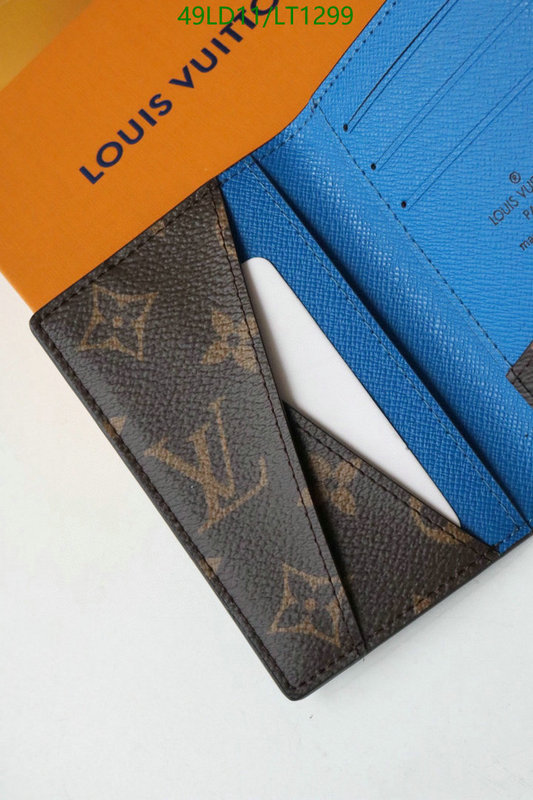 LV Bags-(Mirror)-Wallet-,Code: LT1299,$: 49USD