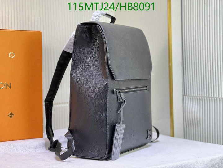 LV Bags-(4A)-Backpack-,Code: HB8091,$: 115USD