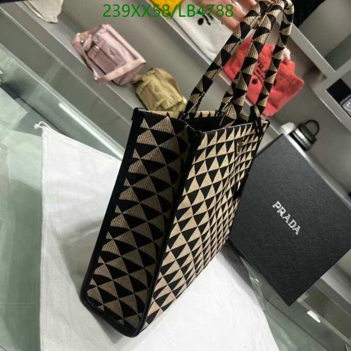 Prada Bag-(Mirror)-Handbag-,Code: LB4788,$: 239USD