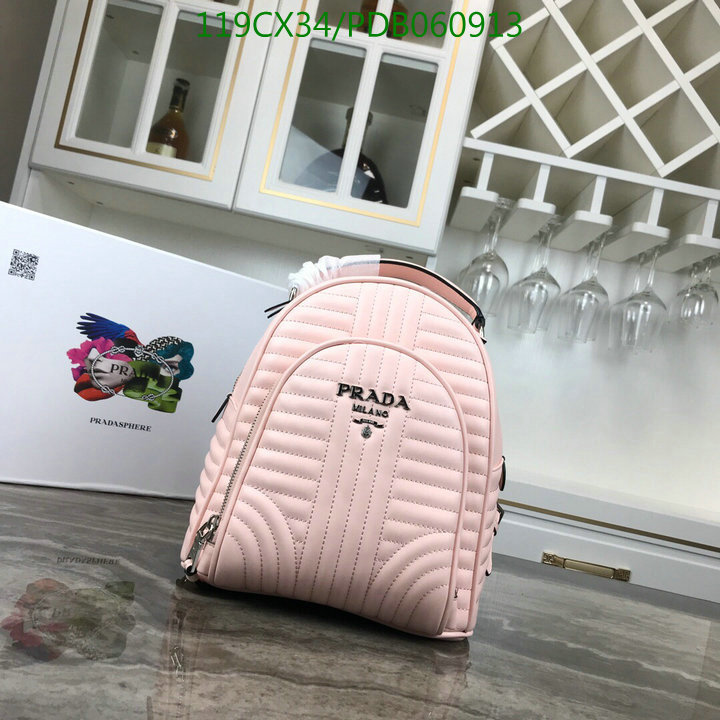 Prada Bag-(4A)-Backpack-,Code: PDB060913,$:119USD