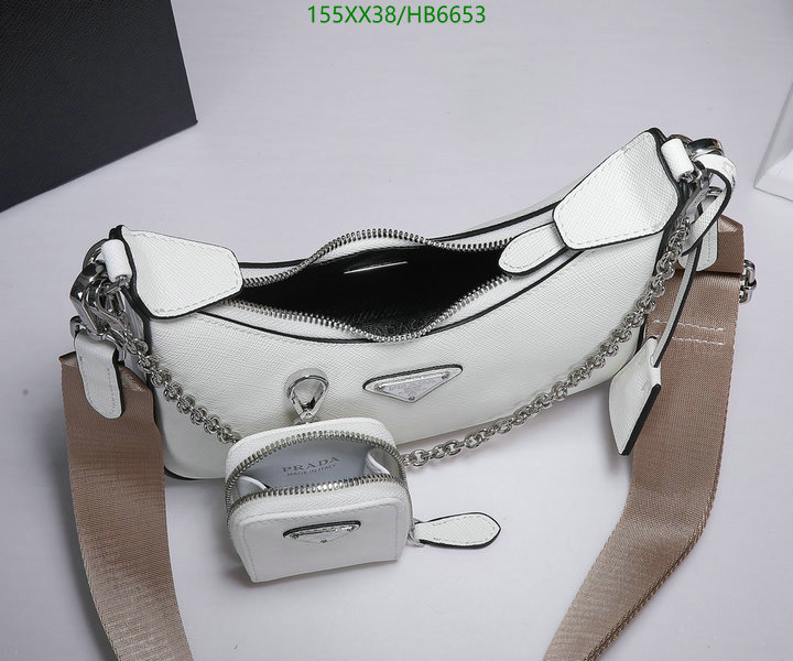 Prada Bag-(Mirror)-Re-Edition 2005,Code: HB6653,$: 155USD