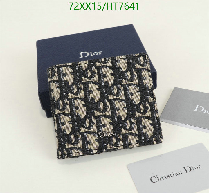 Dior Bags -(Mirror)-Wallet-,Code: HT7641,$: 72USD