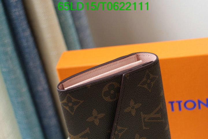 LV Bags-(Mirror)-Wallet-,Code: T0622111,$: 65USD