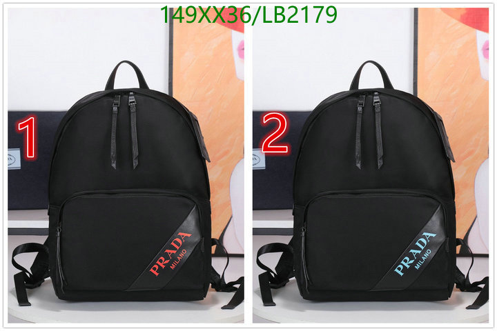 Prada Bag-(Mirror)-Backpack-,Code: LB2179,$: 149USD