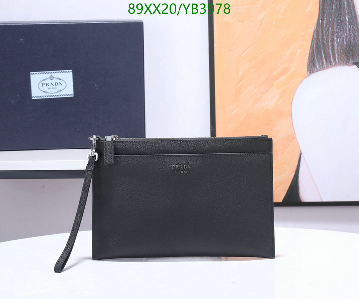 Prada Bag-(Mirror)-Clutch-,Code: YB3978,$: 89USD