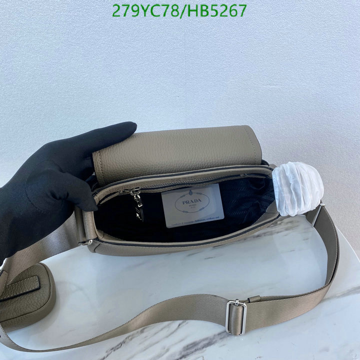 Prada Bag-(Mirror)-Diagonal-,Code: HB5267,$: 279USD