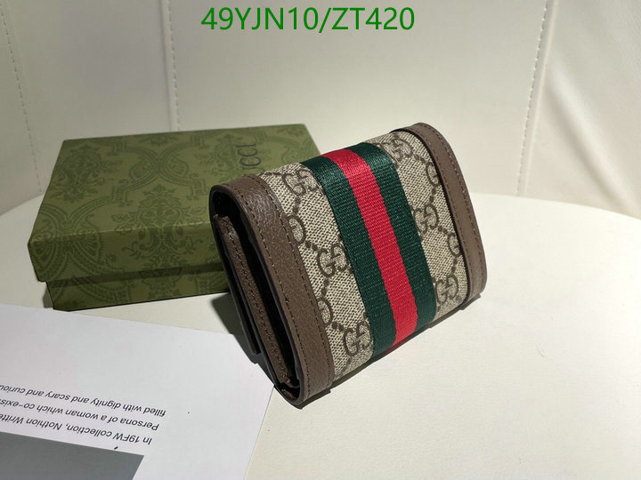Gucci Bag-(4A)-Wallet-,Code: ZT420,$: 49USD