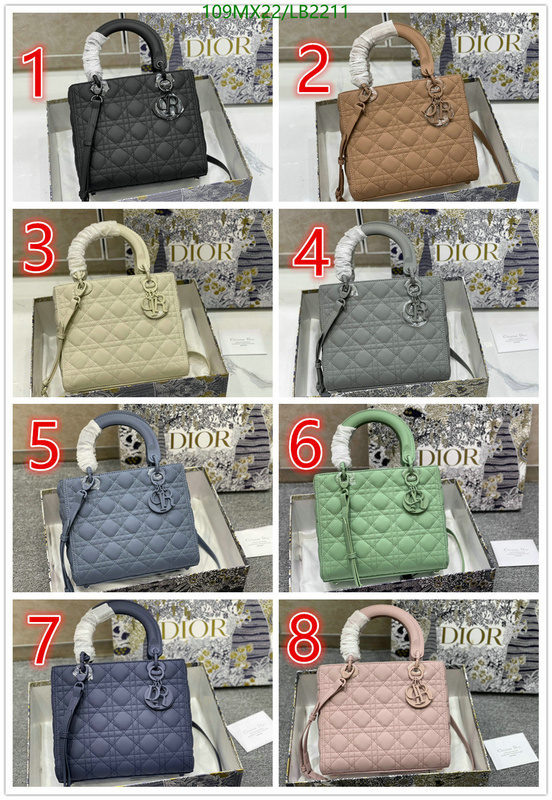 Dior Bags-(4A)-Lady-,Code: LB2211,$: 109USD