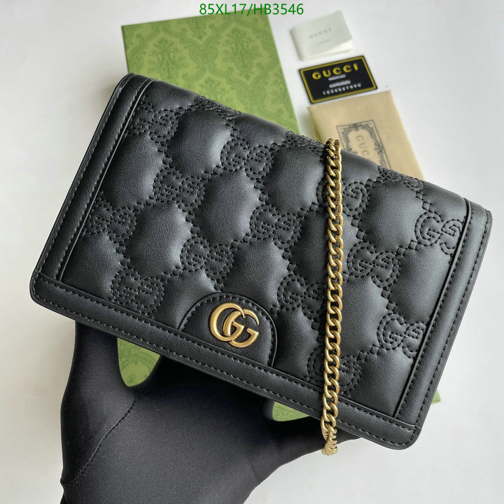 Gucci Bag-(4A)-Diagonal-,Code: HB3546,$: 85USD