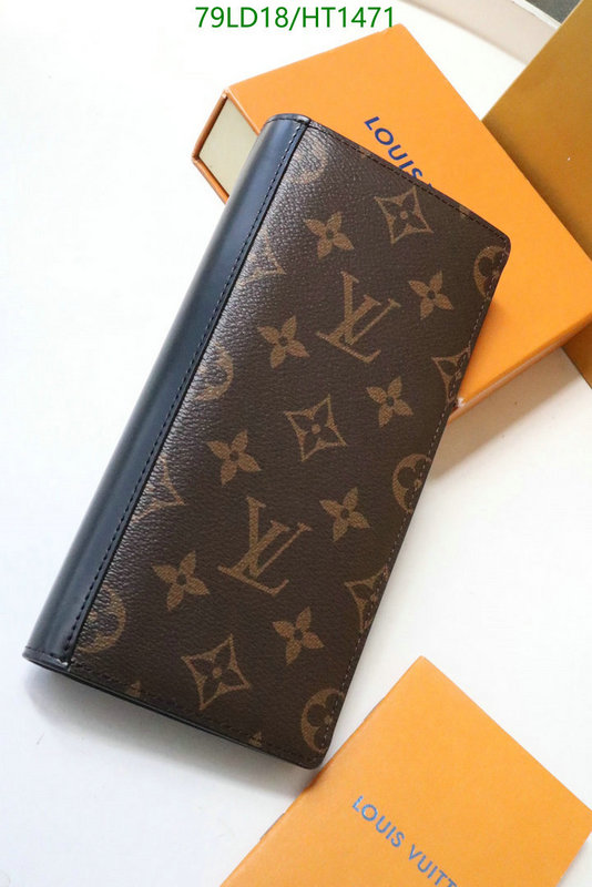 LV Bags-(Mirror)-Wallet-,Code: HT1471,$: 79USD