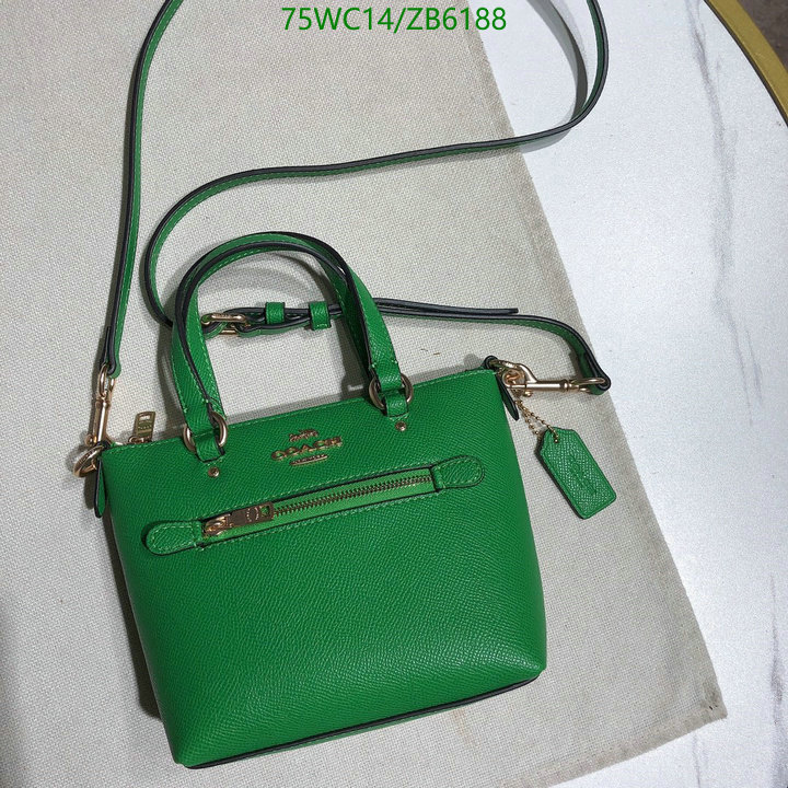 Coach Bag-(4A)-Handbag-,Code: ZB6188,$: 75USD