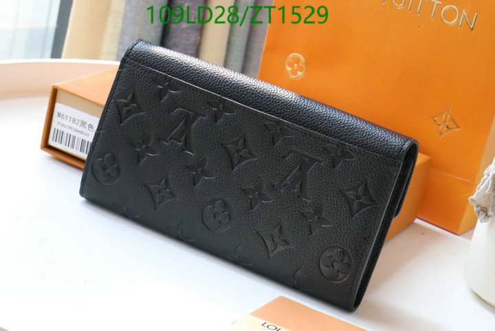 LV Bags-(Mirror)-Wallet-,Code: ZT1529,$: 109USD