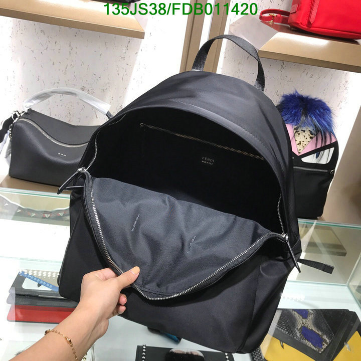 Fendi Bag-(Mirror)-Backpack-,Code: FDB011420,$: 135USD