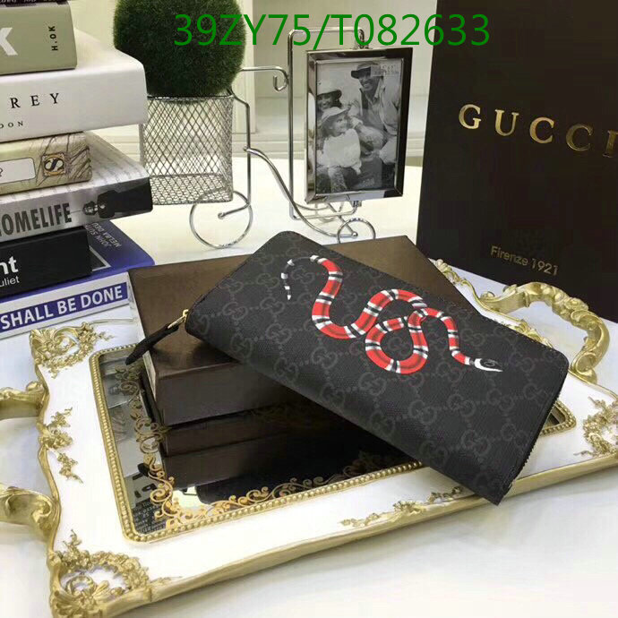 Gucci Bag-(4A)-Wallet-,Code: T082633,$:39USD