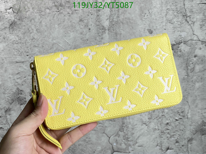 LV Bags-(Mirror)-Wallet-,Code: YT5087,$: 119USD